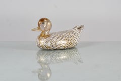 A. Barbini (attr.) Murano Glass Duck Sculpture with Murrine 60s Italy
