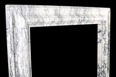 Baroque Bolection Fireplace Mantel in Italian Pavonazzo Marble Nr.2