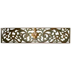 Baroque Painted and Woodcarved Overdoor Piece, 18th Century