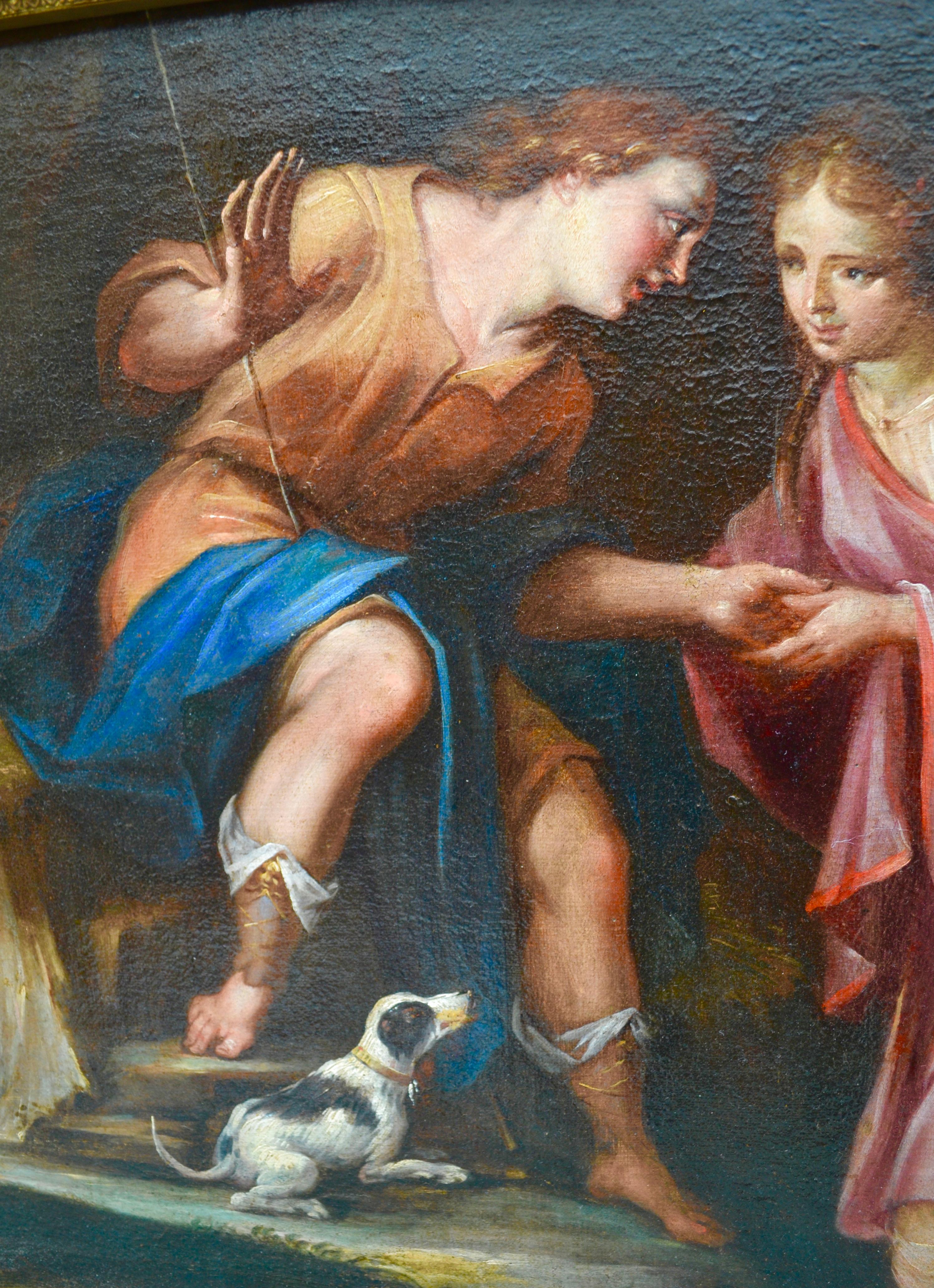 Peinture baroque représentant la Romancelicitelicite de Paolo et Francesca en vente 4