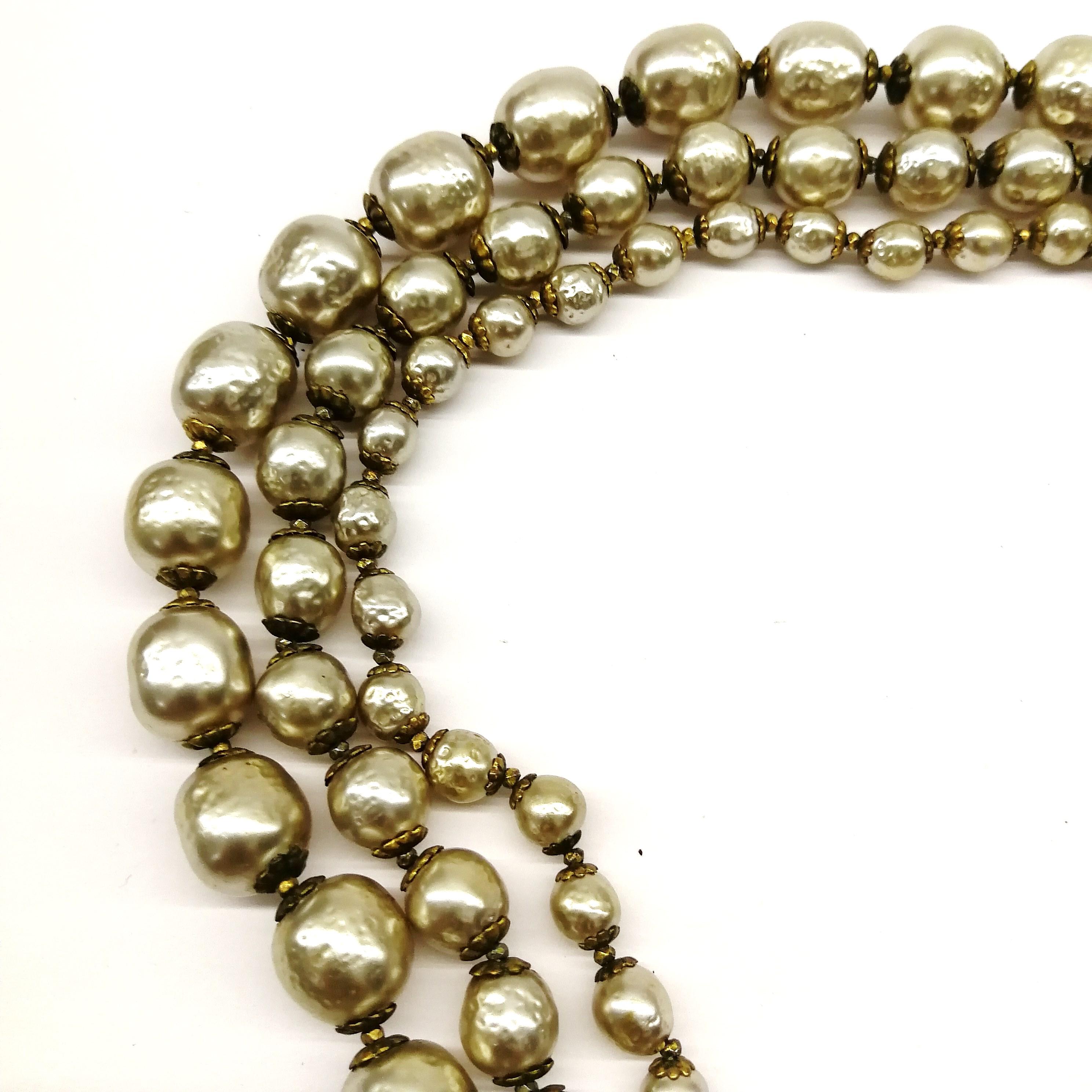 miriam haskell baroque pearl necklace