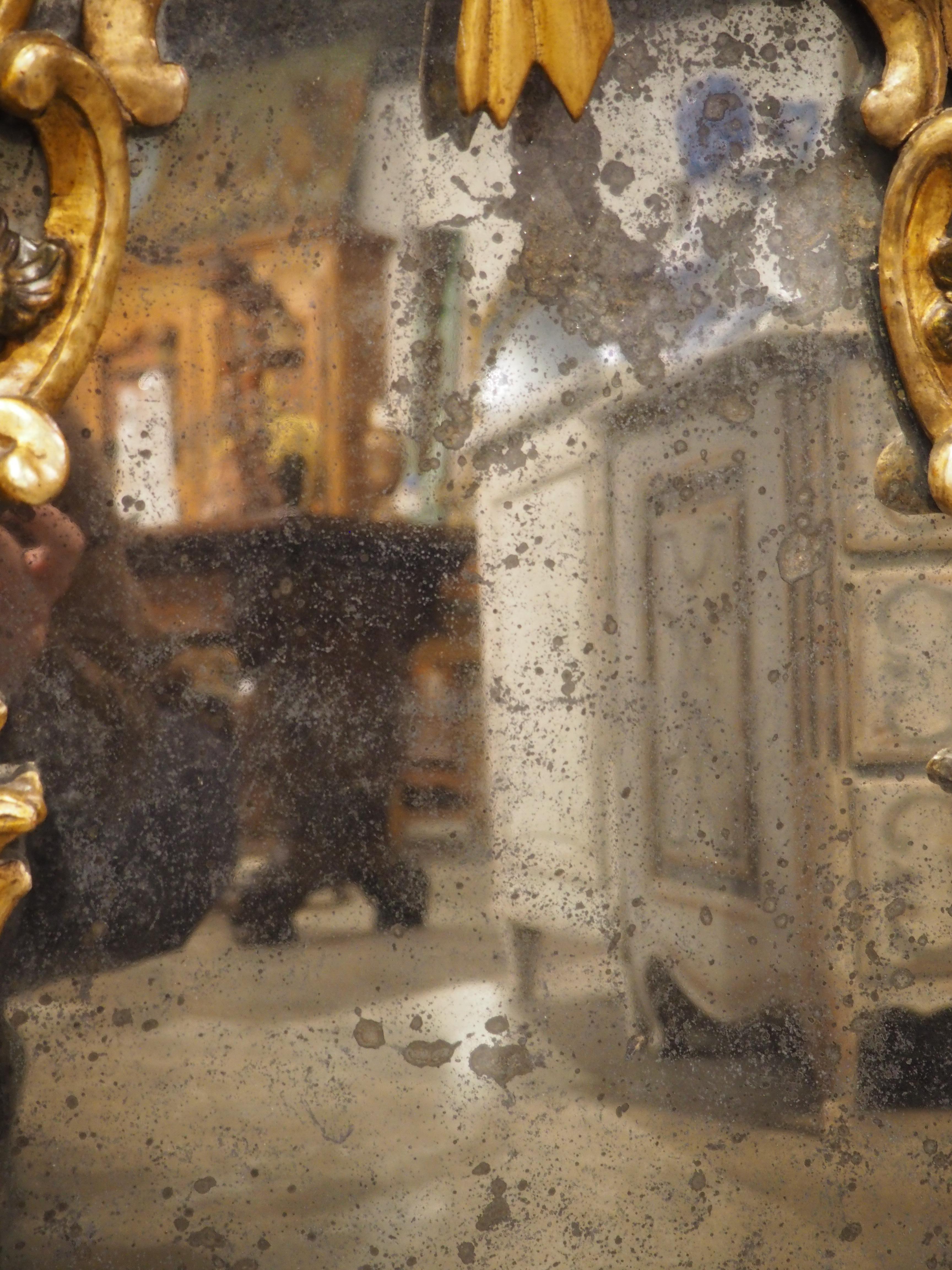 A Baroque Period Giltwood Altar Mirror from Dijon, France, Late 17th Century 6