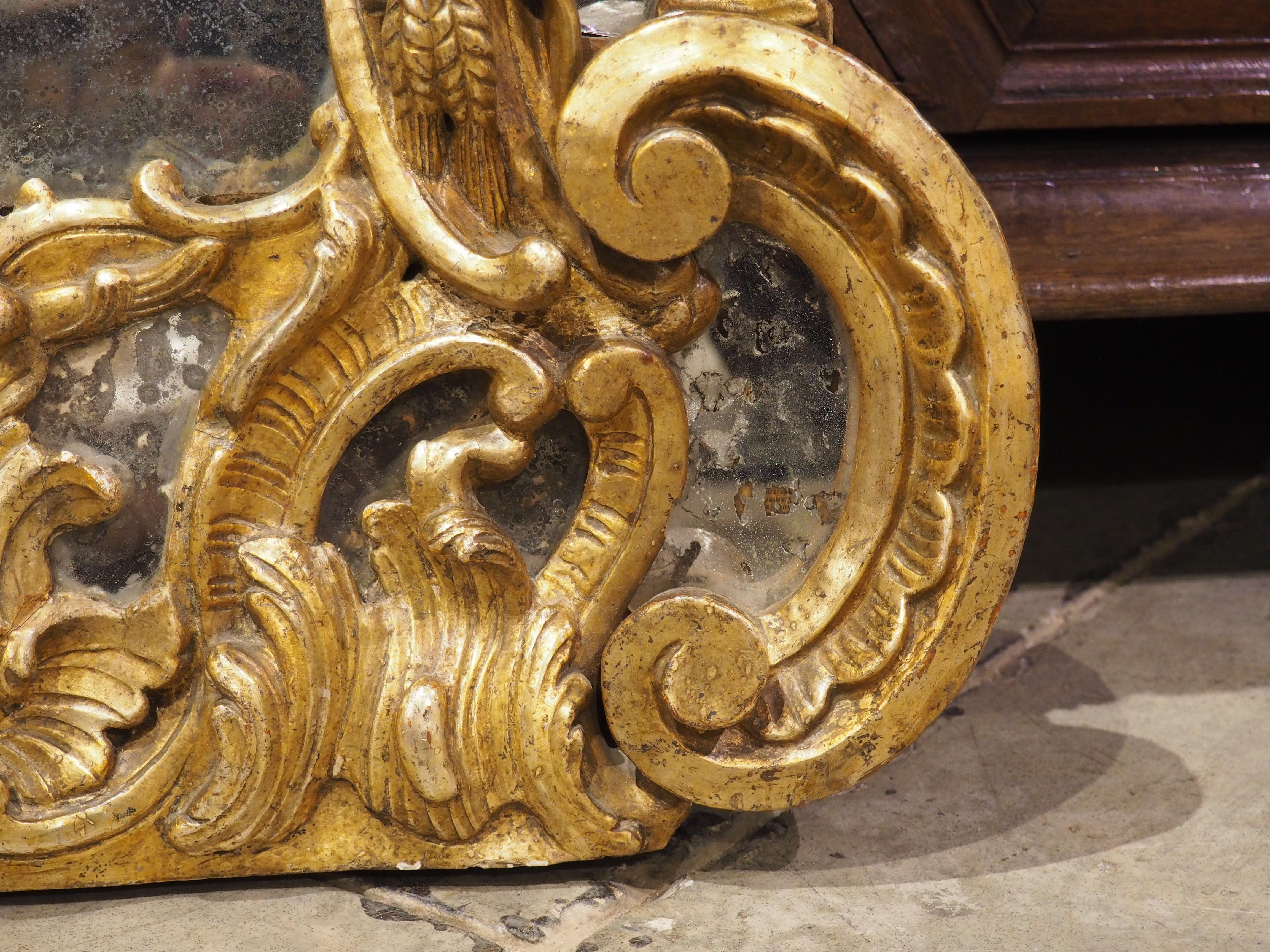 A Baroque Period Giltwood Altar Mirror from Dijon, France, Late 17th Century 3