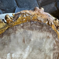 A Baroque Style Gilded Wood Box Frame Displaying a White Porcelain Christ