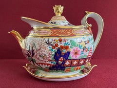 A Barr, Flight & Barr Worcester Porcelain Japan Pattern Teapot c.1810