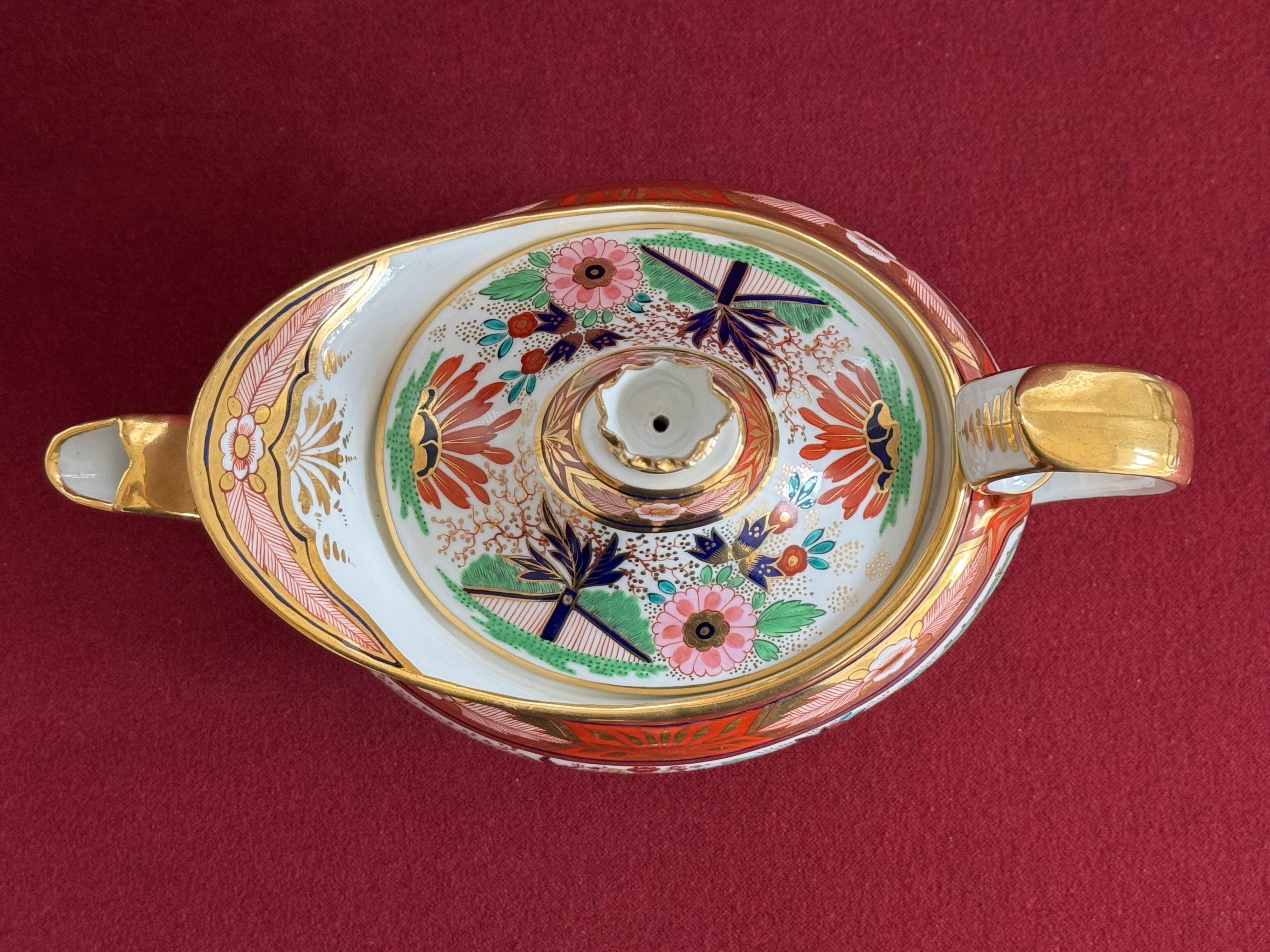 Tetera de porcelana con motivo japonés de Barr, Flight & Barr Worcester c.1810 Porcelana en venta