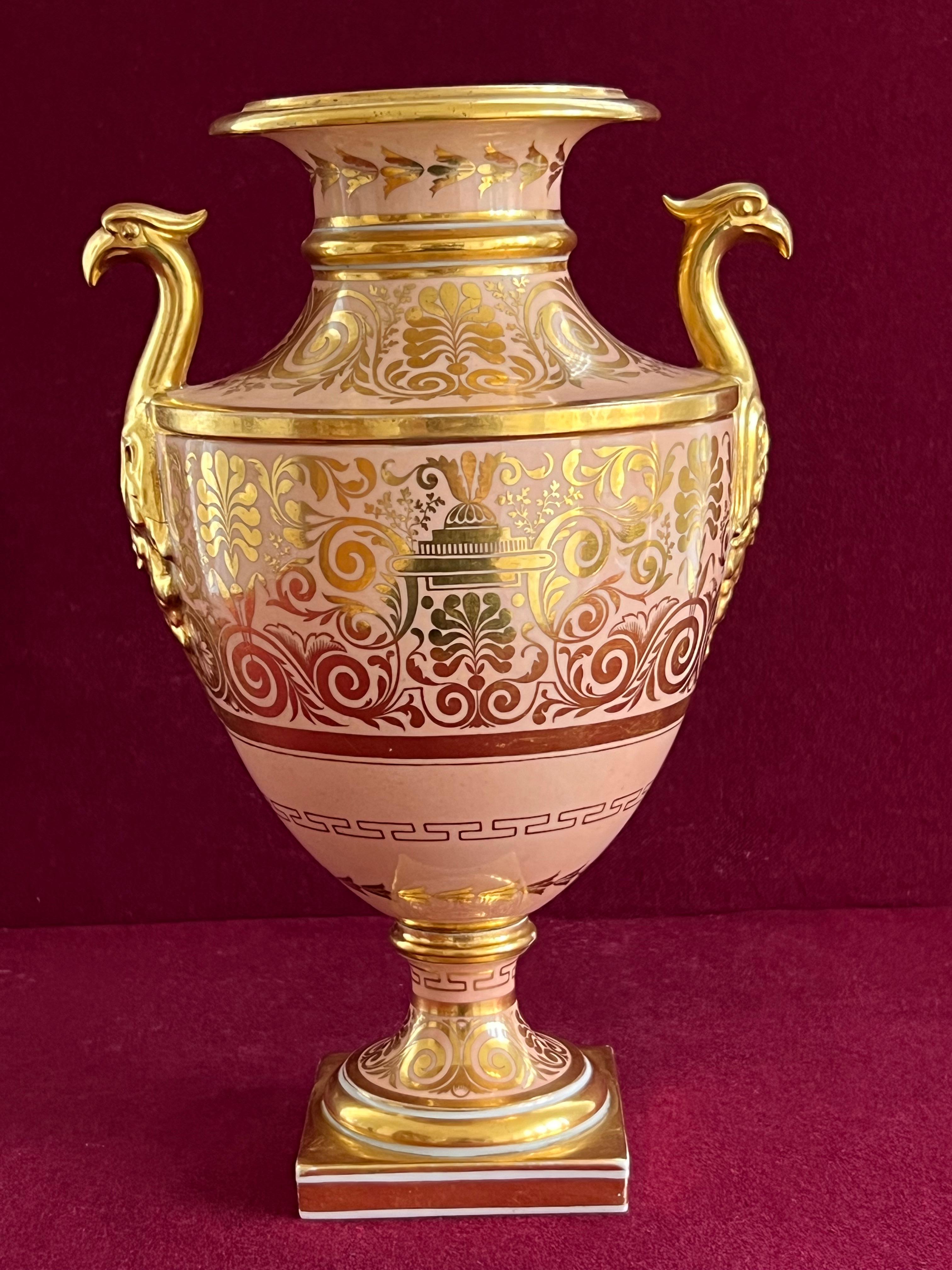 Hand-Painted A Barr, Flight & Barr Worcester porcelain vase c.1810