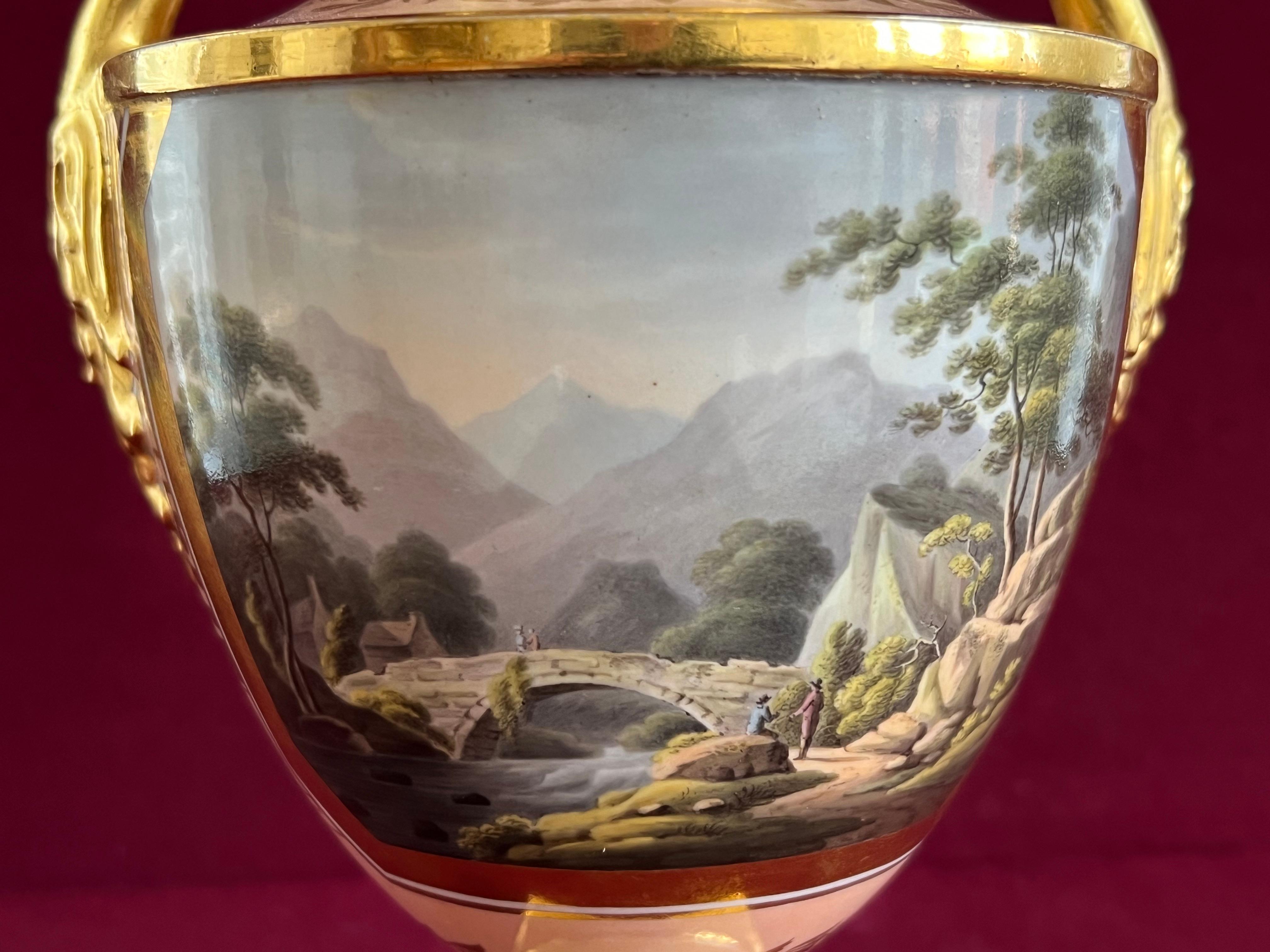 19th Century A Barr, Flight & Barr Worcester porcelain vase c.1810