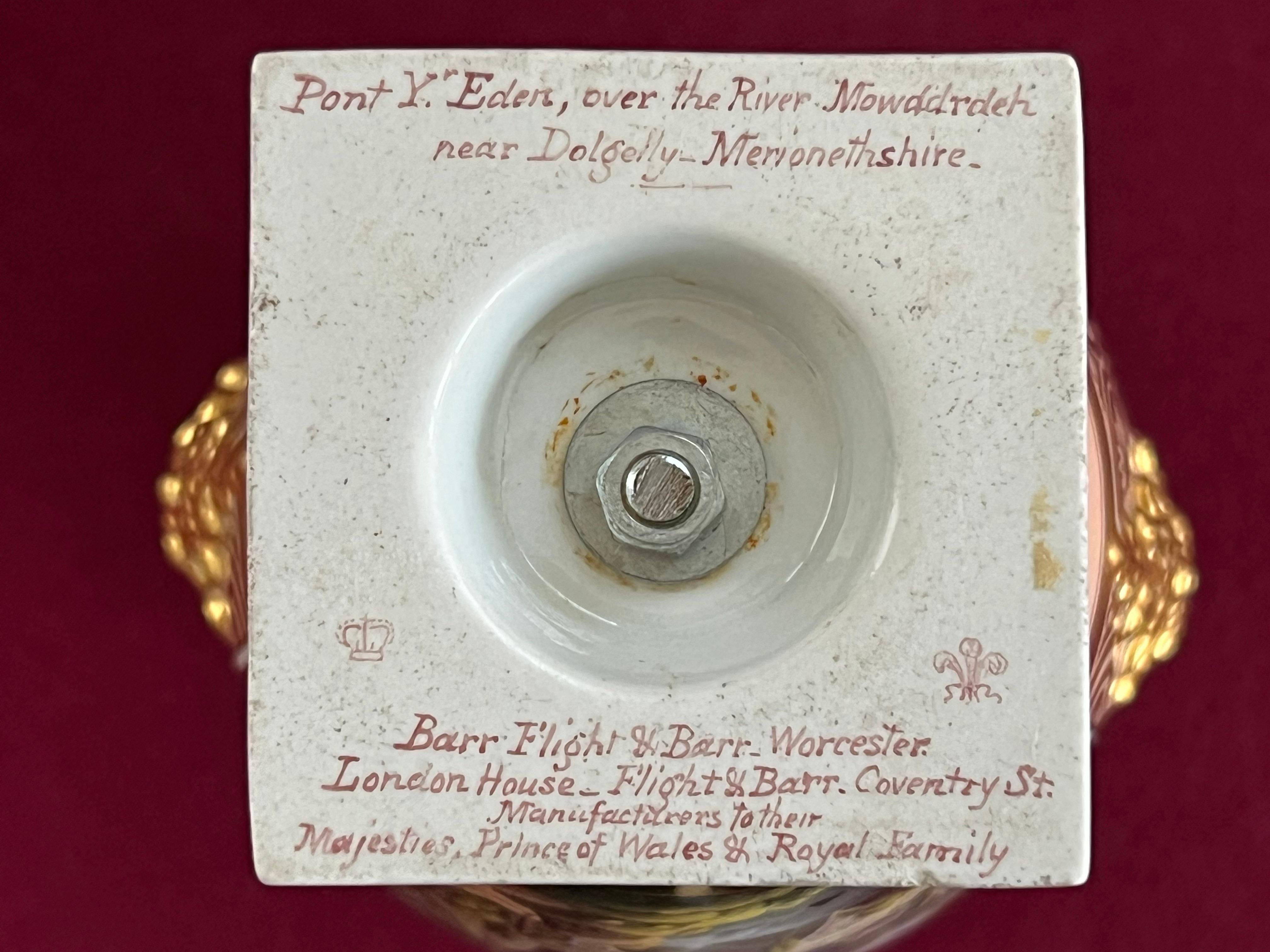 Porcelain A Barr, Flight & Barr Worcester porcelain vase c.1810