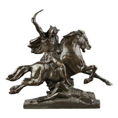 A. Bartholdi : "Vercingétorix", sculpture en bronze patiné - Fin du C.I.C.