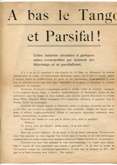A Bas le Tango et Parsifal!, Italy 1914
