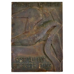 Un bas-relief en plâtre - Belgique - 1960