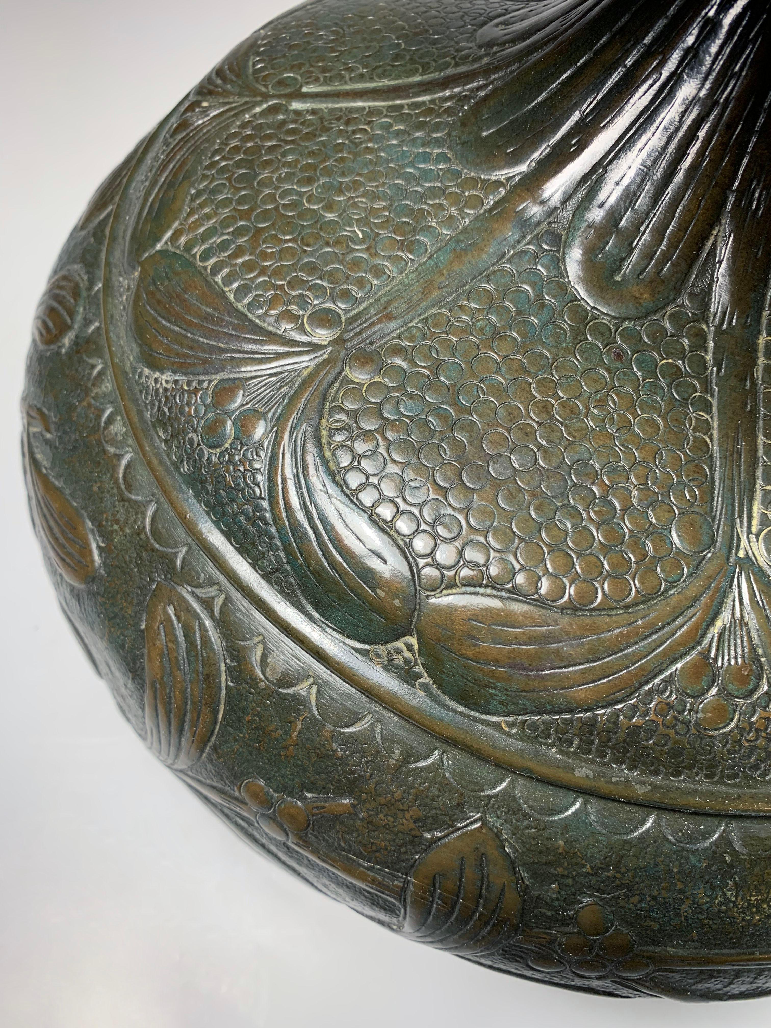 A. Bastet Lyon Art Nouveau Planter Urn or Lamp Base For Sale 1