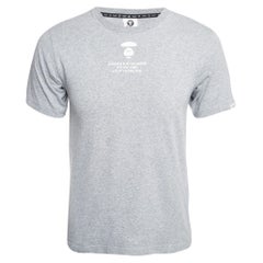T-shirt à col ras du cou Ape gris Aape Universe imprimé
