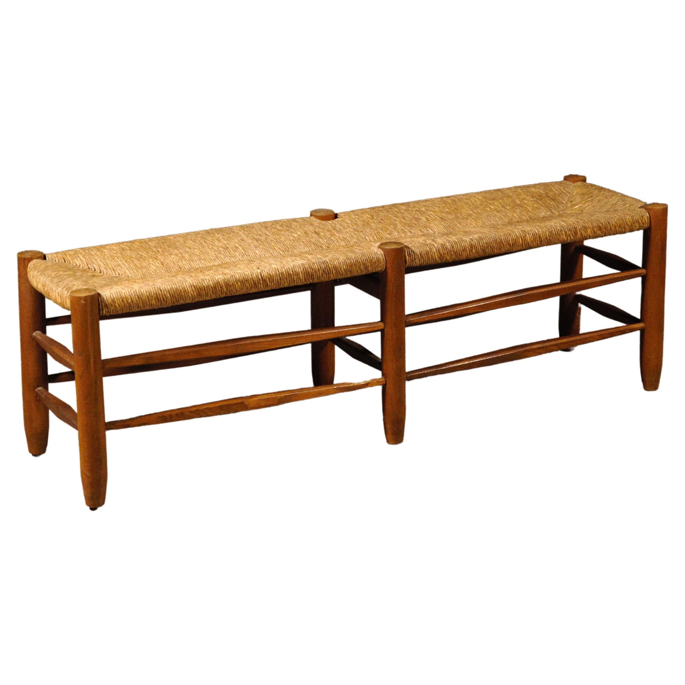 A " Bauche " Bench by Charlotte Perriand France 1950s