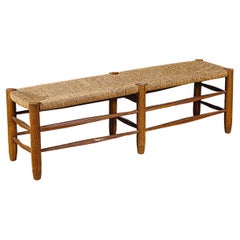 A " Bauche " Bench by Charlotte Perriand France 1950s