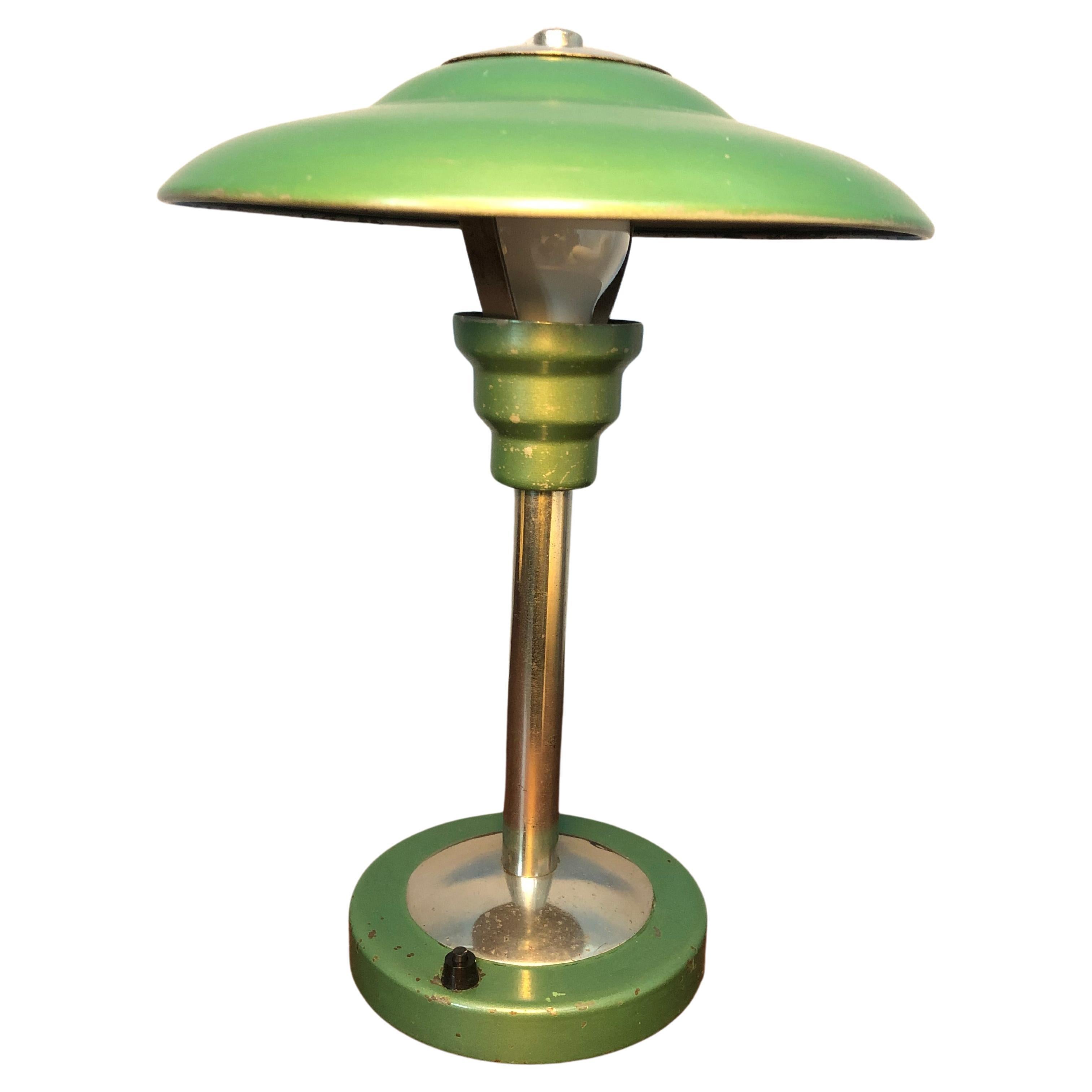 A Bauhaus Table Lamp In The Manner Of Max Schumacher Of Germany 1950s