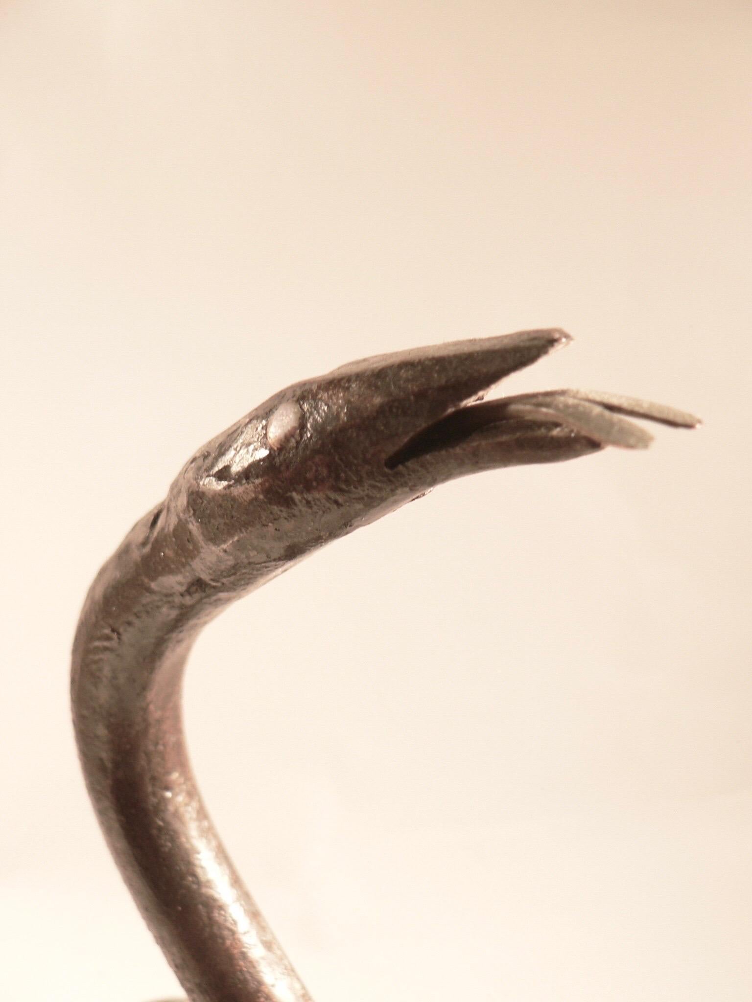 Forged A beaten iron snake - France 1950s For Sale