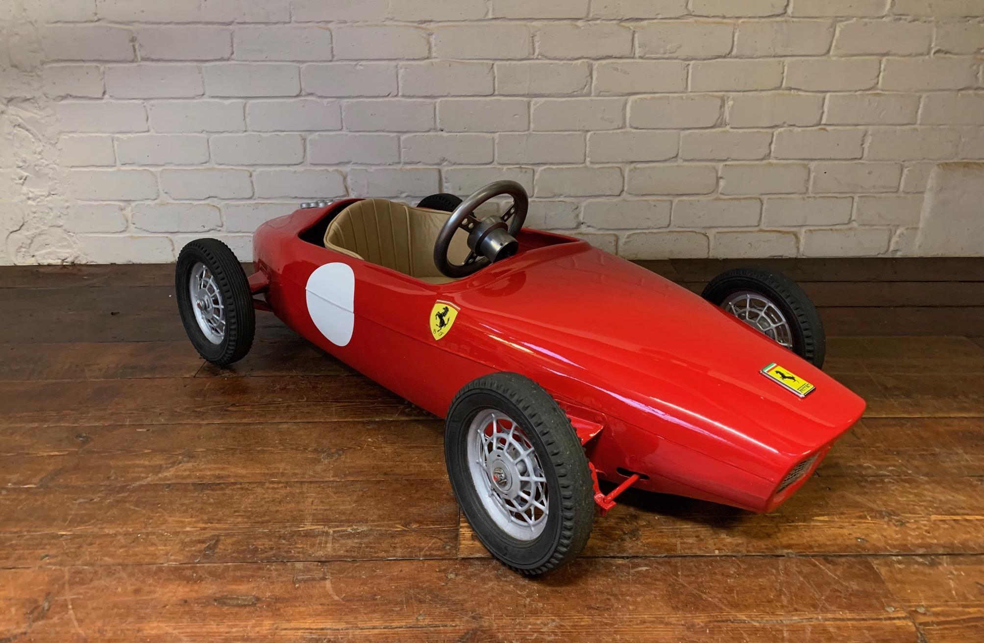 Mid-Century Modern A Beautiful 1960’s Ferrari F1 Pedal Car by Morellet et Guérineau, Belissima!