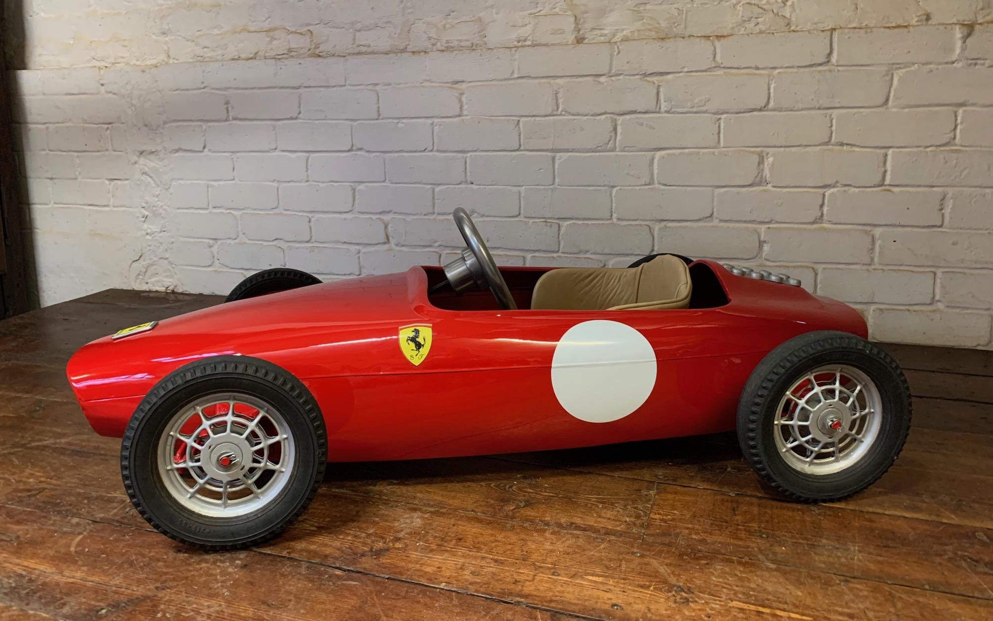 French A Beautiful 1960’s Ferrari F1 Pedal Car by Morellet et Gu�érineau, Belissima!