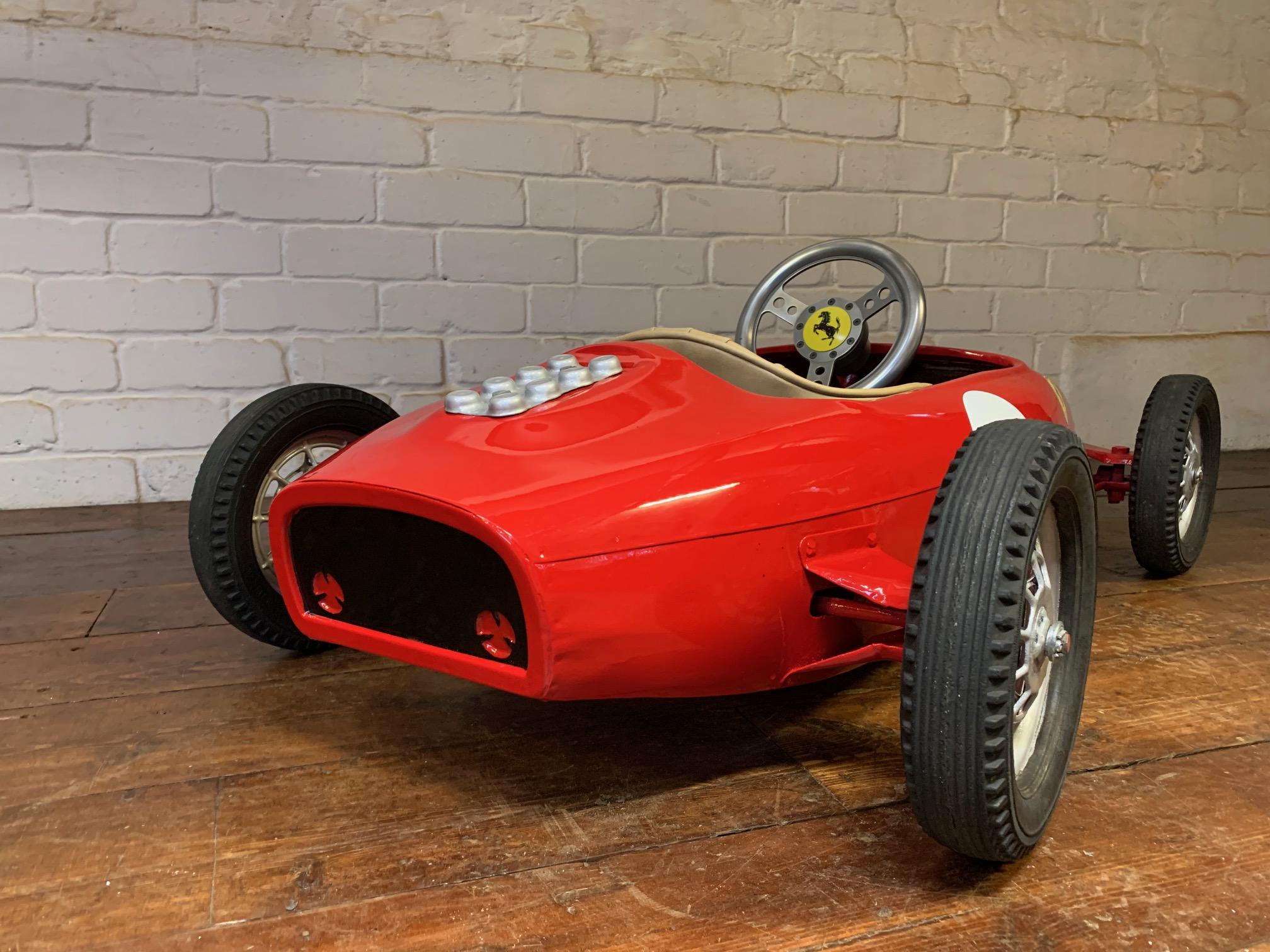 Aluminum A Beautiful 1960’s Ferrari F1 Pedal Car by Morellet et Guérineau, Belissima!