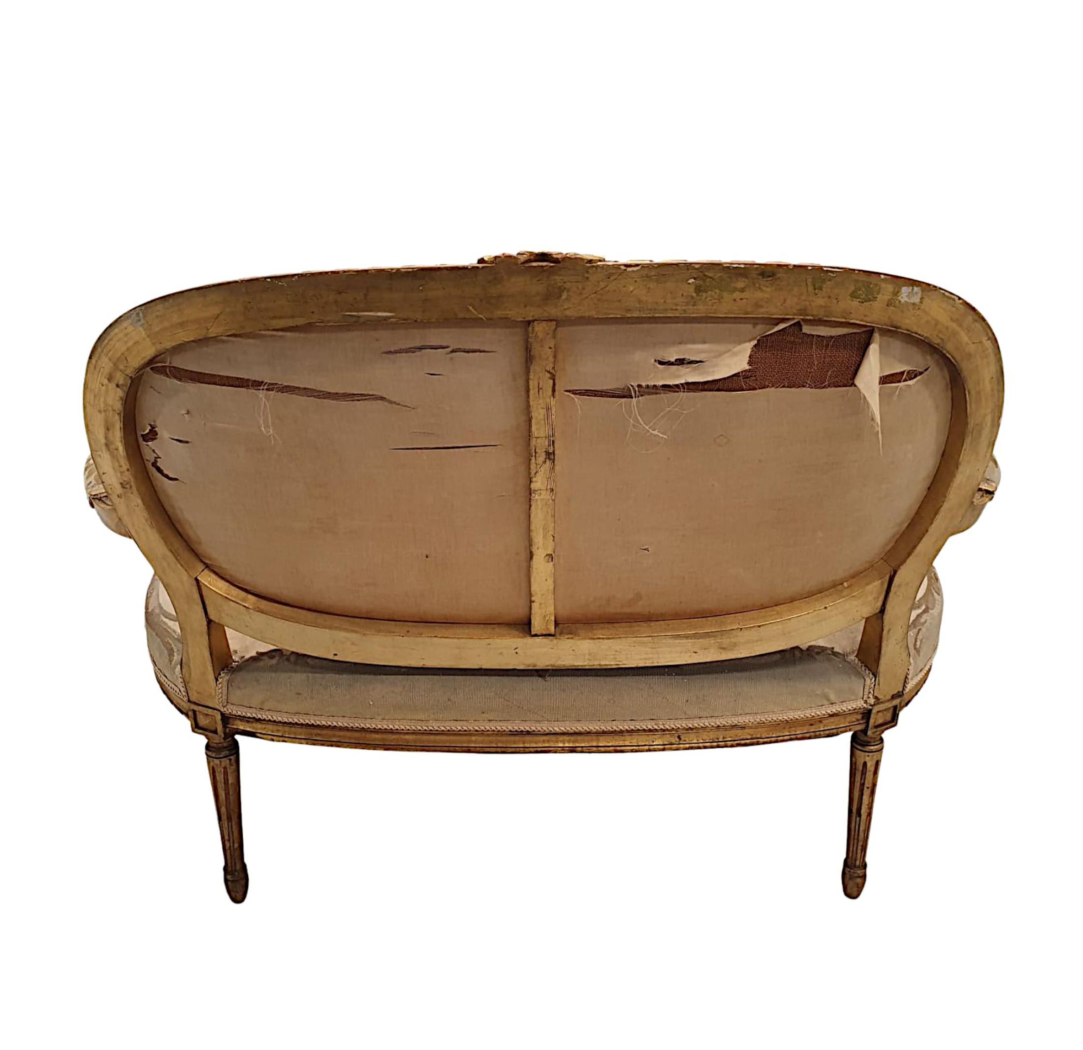 Beautiful 19th Century Giltwood Suite For Sale 2