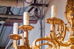 Beautiful 19th Century Regence Gilt Bronze Chandelier