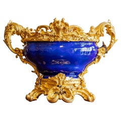 Beautiful 19th Century Sevre's Porcelain and Gilt Bronze Centerpiece by Picard