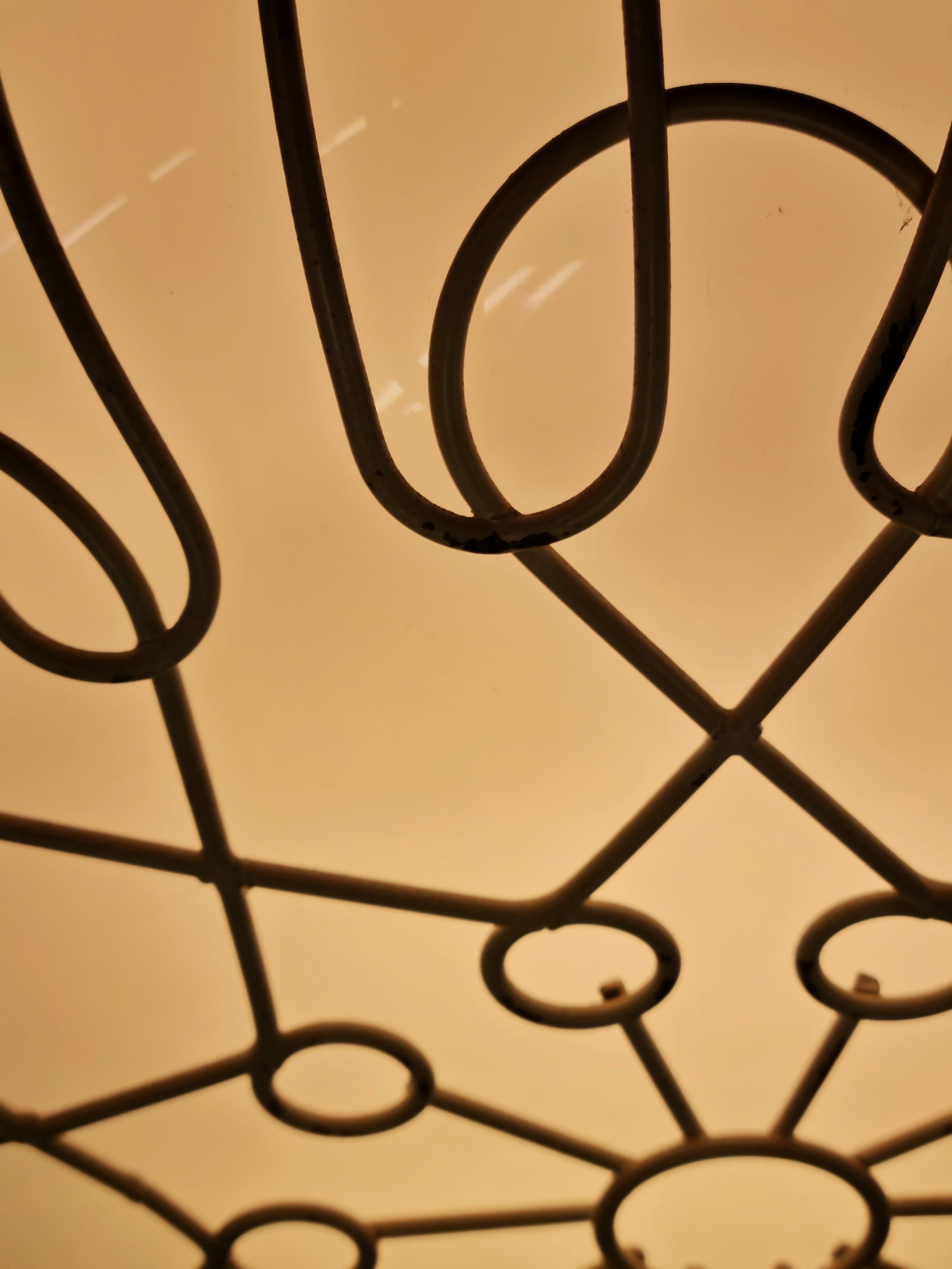 Milieu du XXe siècle Magnifique et vivante lampe de plafond Lisa Johansson-Papé, modèle 71-115, Orno, années 1950 en vente