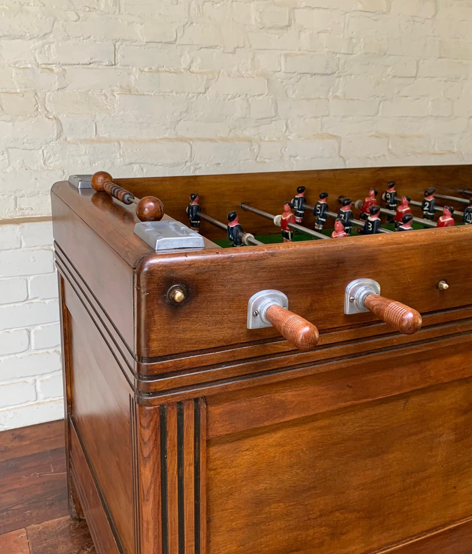 A Beautiful and Rare French Bar Football Table, Foosball, Table Football For Sale 5