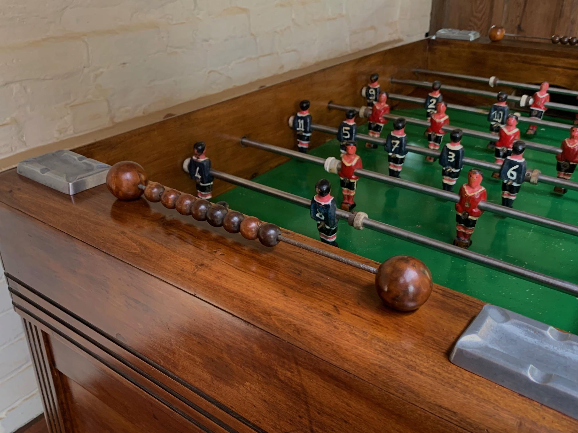 A Beautiful and Rare French Bar Football Table, Foosball, Table Football For Sale 6