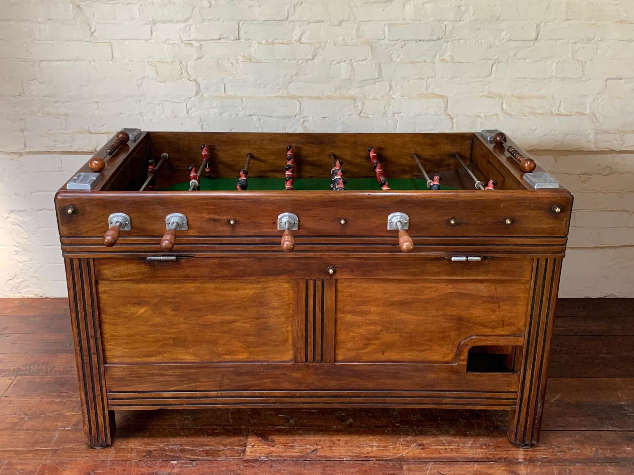 A Beautiful and Rare French Bar Football Table, Foosball, Table Football For Sale 11