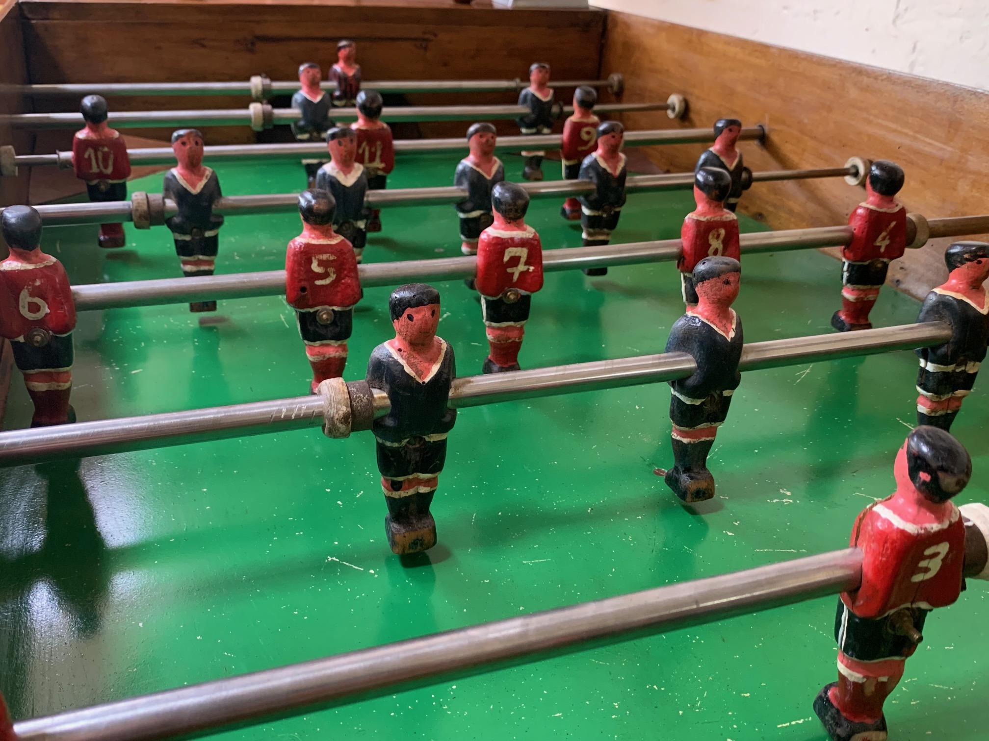 Early 20th Century A Beautiful and Rare French Bar Football Table, Foosball, Table Football For Sale