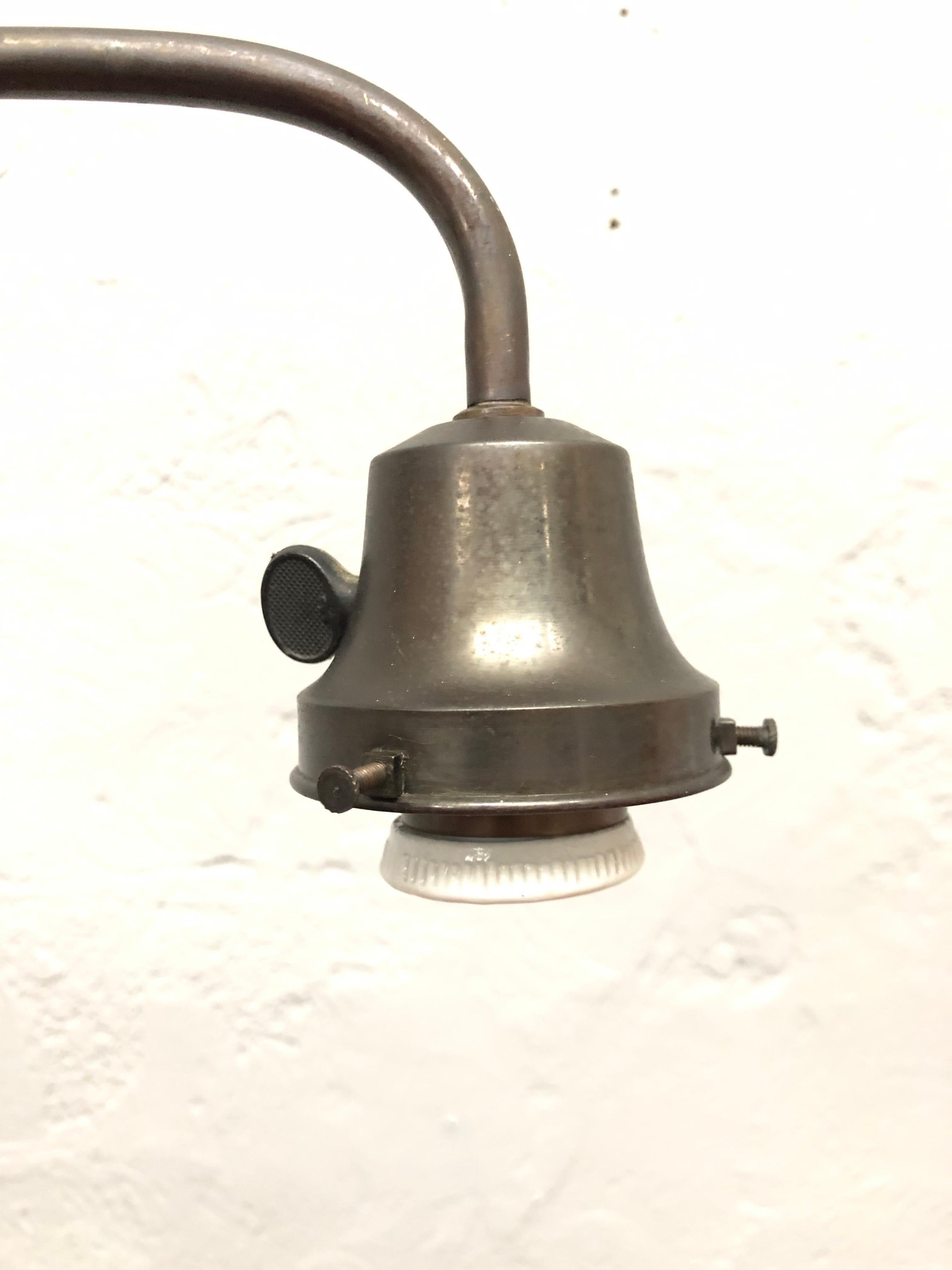 Magnifique lampe de bureau de bibliothèque danoise ancienne  en vente 2