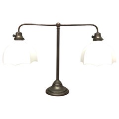 A Beautiful Antik Danish Library Table Lamp