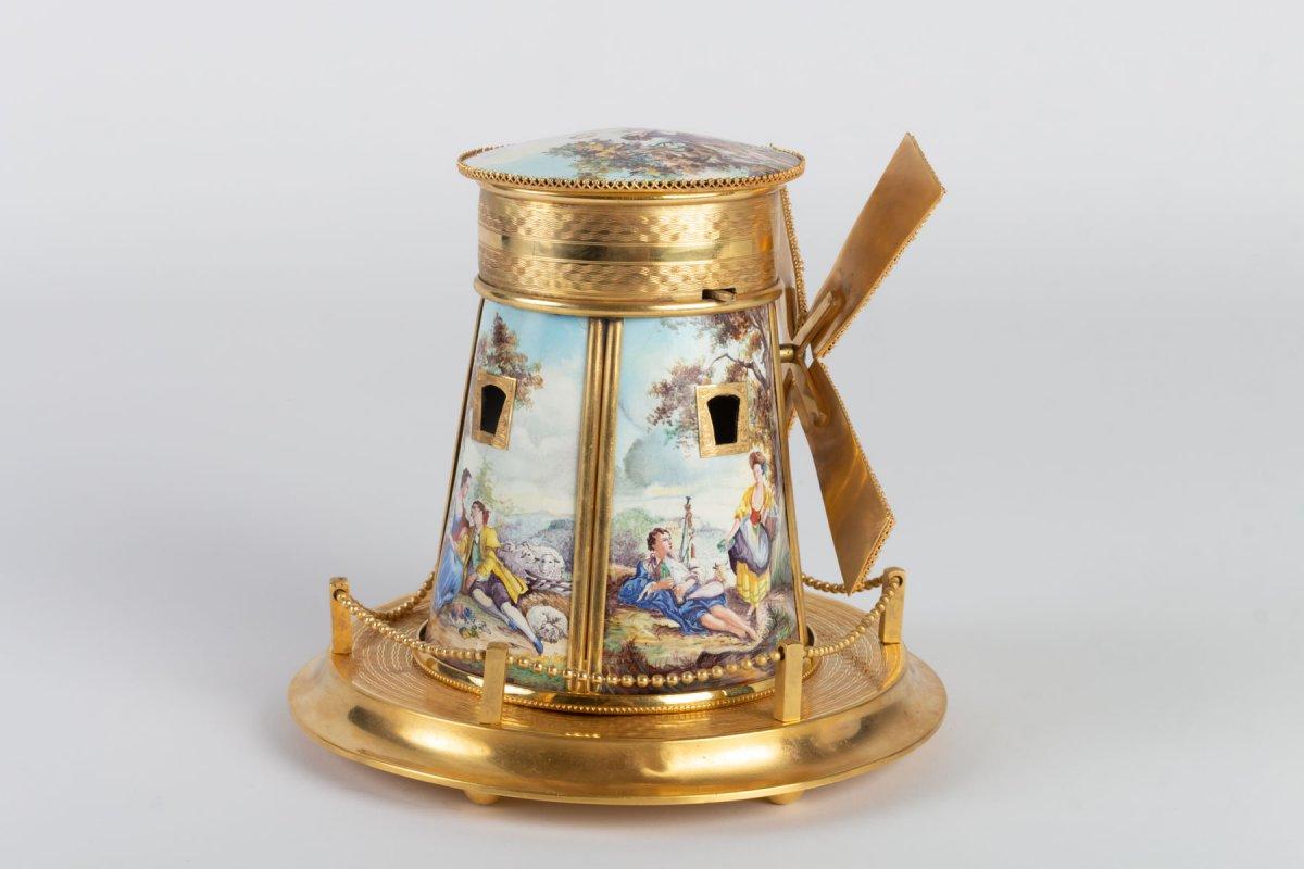windmill music box from beauty and the beast