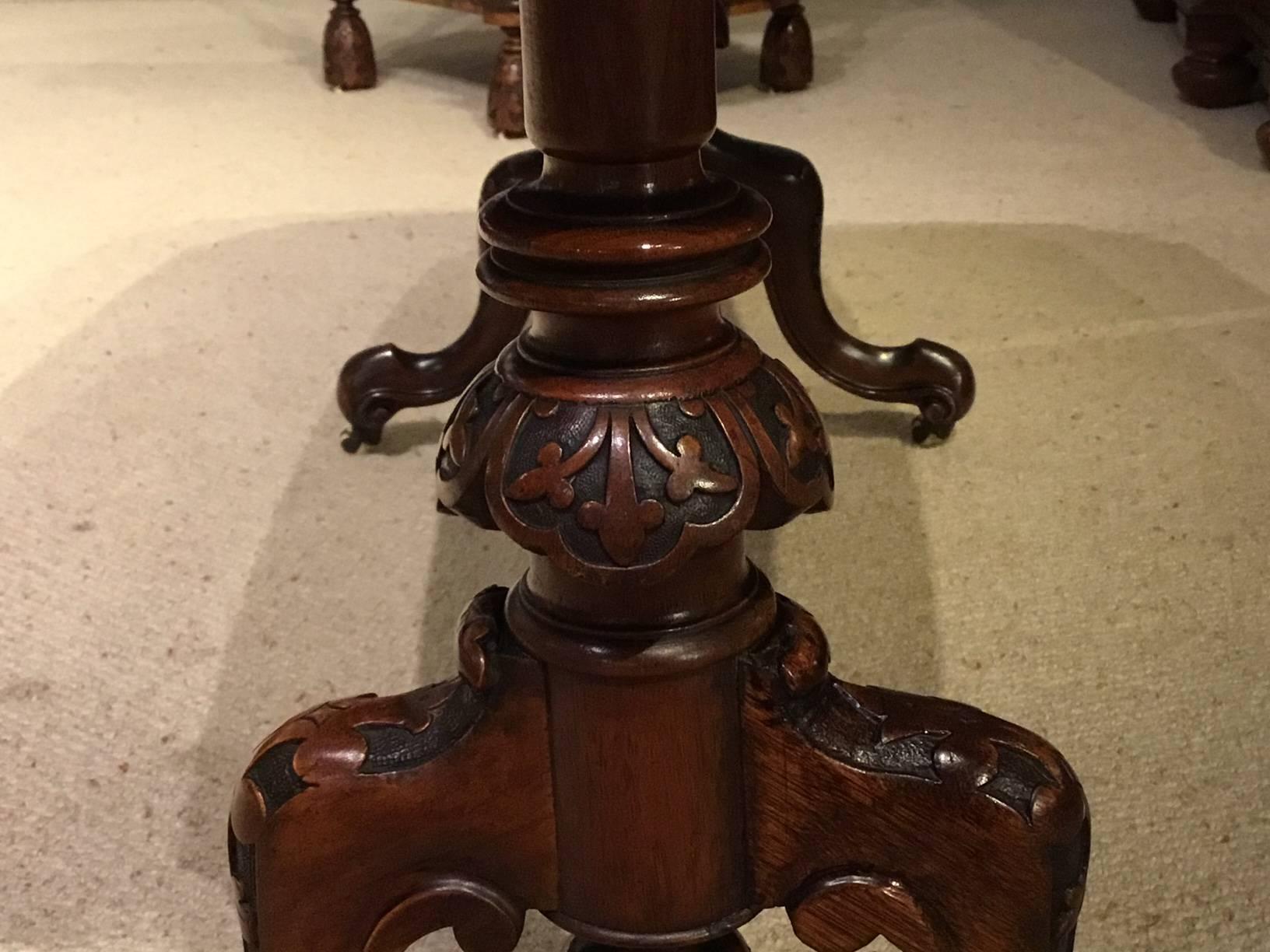 Beautiful Burr Walnut Inlaid Victorian Period Antique Coffee Table 7