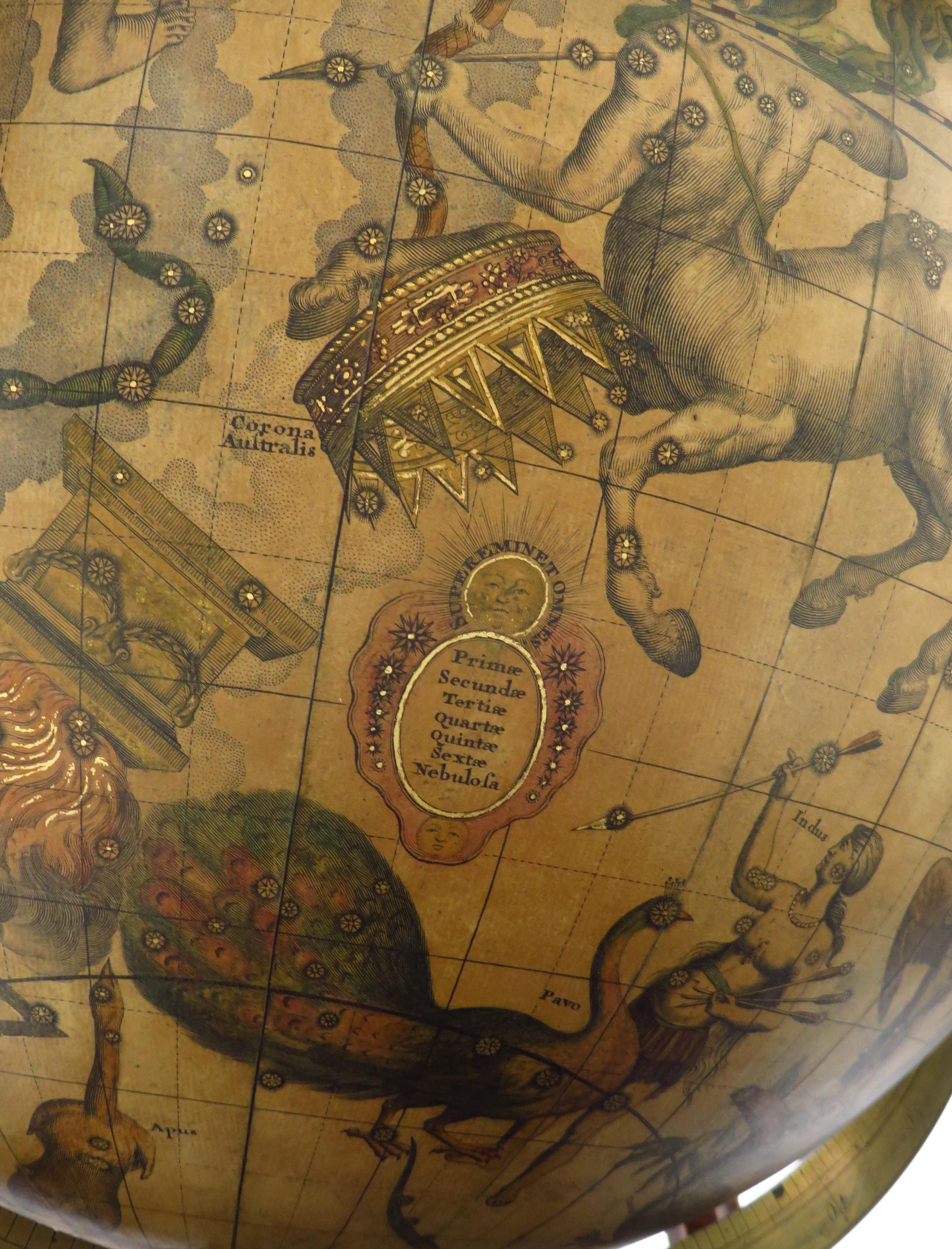 A beautiful Celestial Table Globe produced by Gerard & Leonard Valk For Sale 3