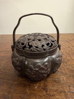 A Beautiful Chinese Bronze Hand Warmer, 20th Century