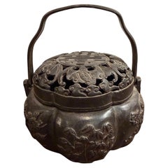 A Beautiful Chinese Bronze Hand Warmer, 20th Century
