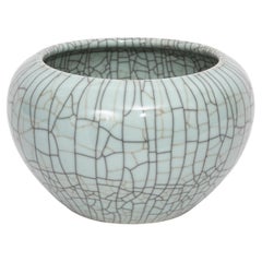 A Beautiful Chinese Celadon Crackle Ge Ware Bowl or Centerpiece