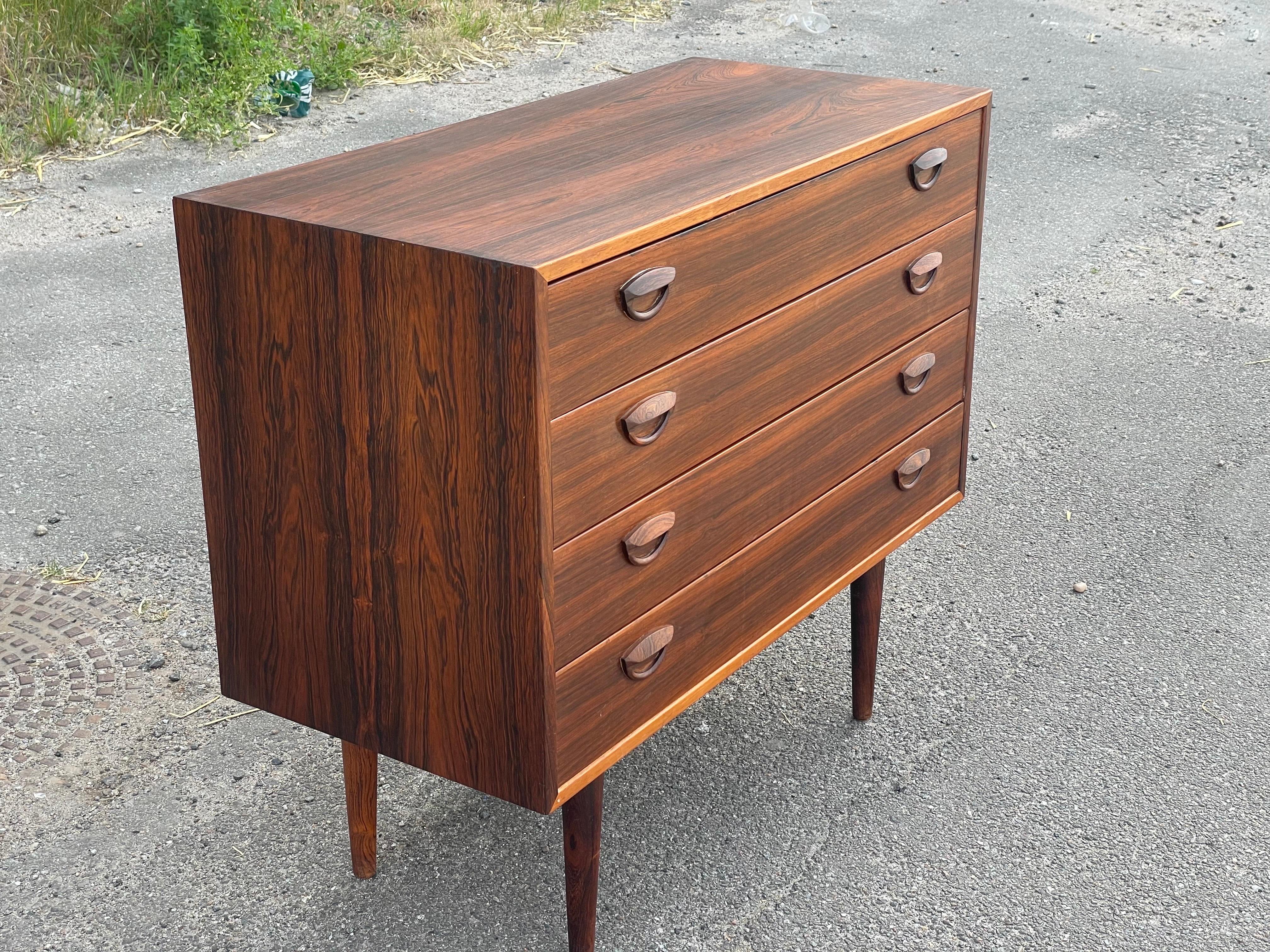 Beautiful Danish Midcentury Chest of Drawers by Kai Kristiansen 1960s In Good Condition For Sale In Copenhagen, DK