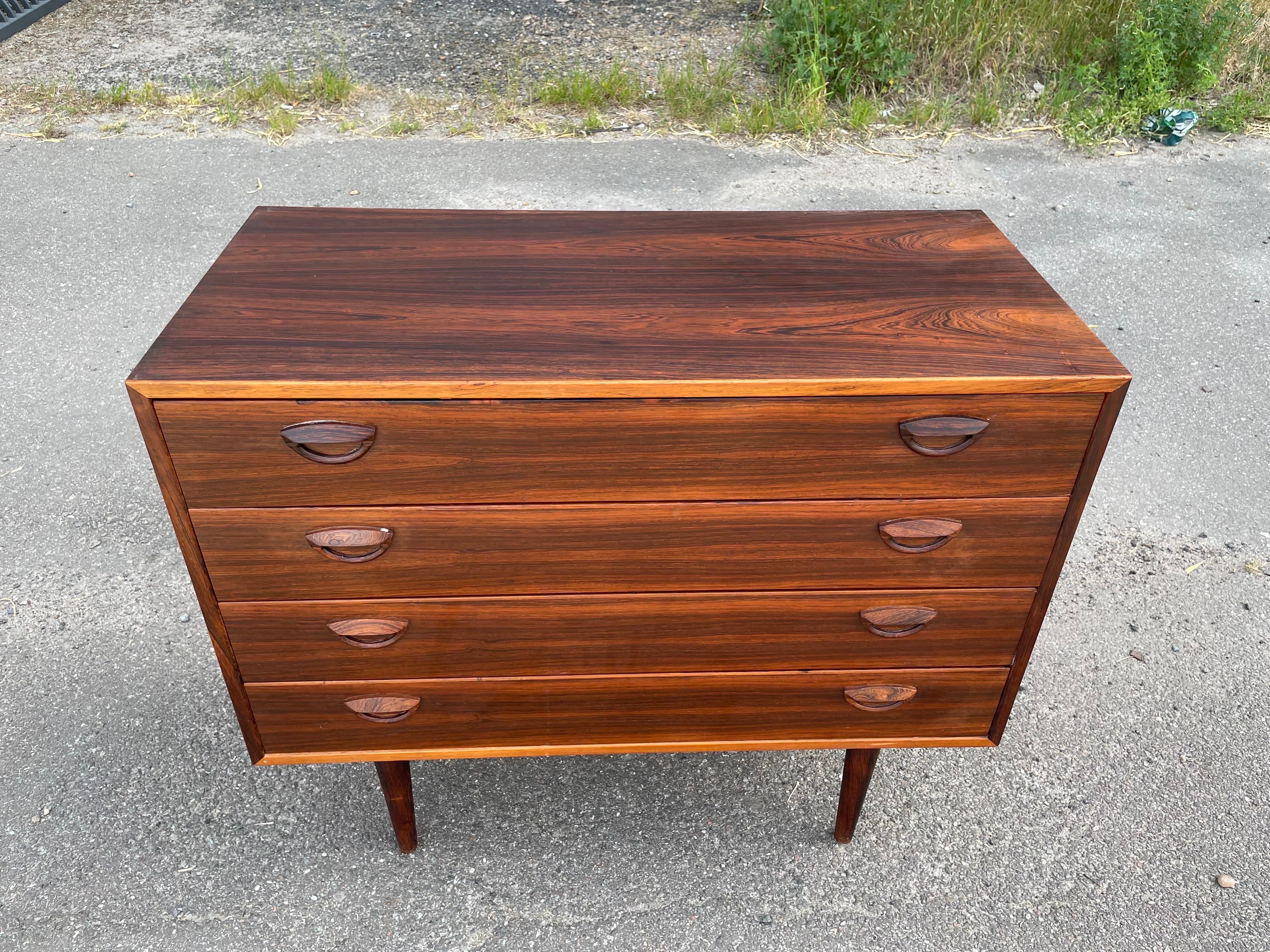 Beautiful Danish Midcentury Chest of Drawers by Kai Kristiansen 1960s For Sale 1