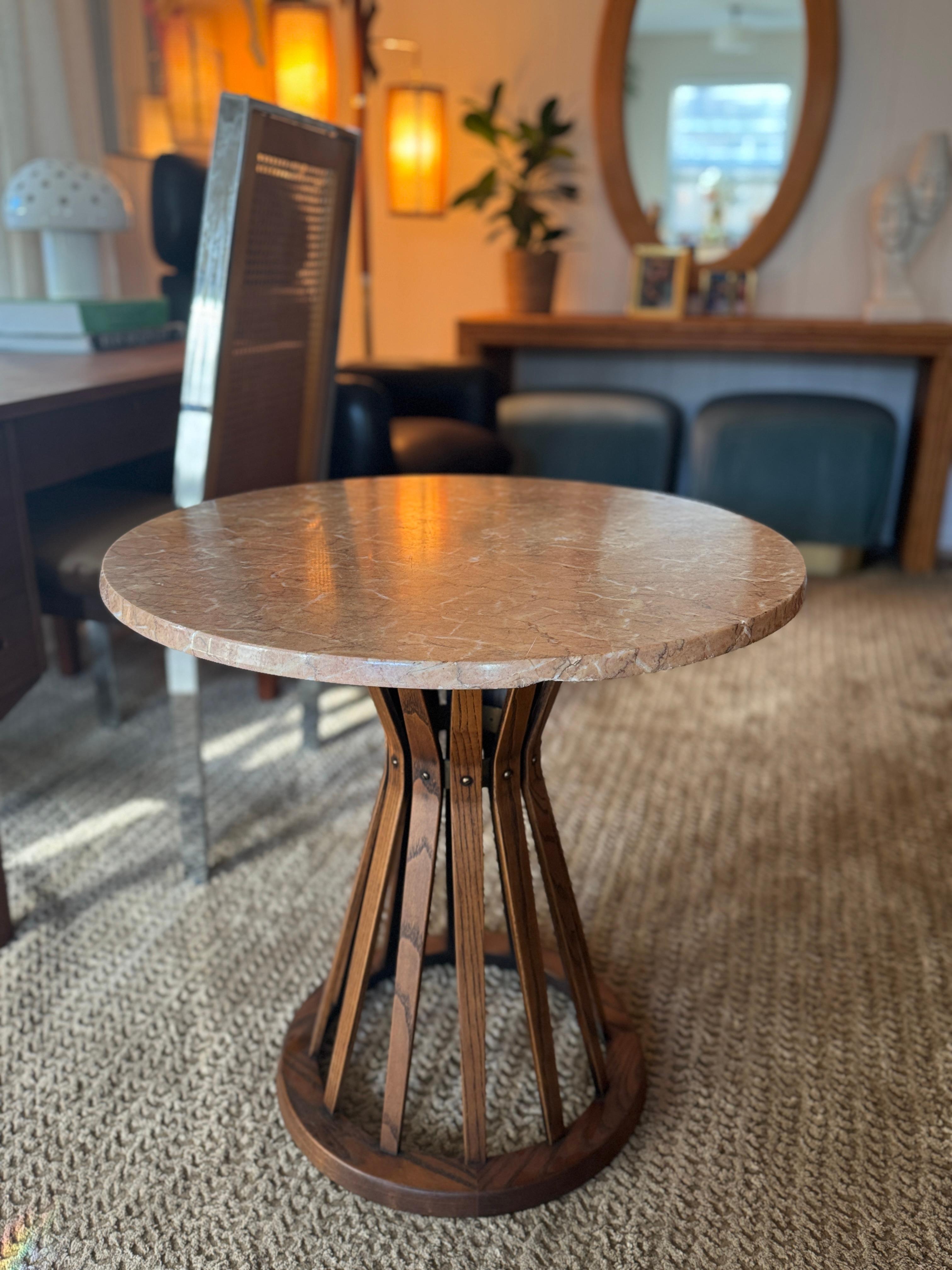 Mid-Century Modern A beautiful Edward Wormley for Dunbar sheaf of wheat accent table, circa 1960s For Sale