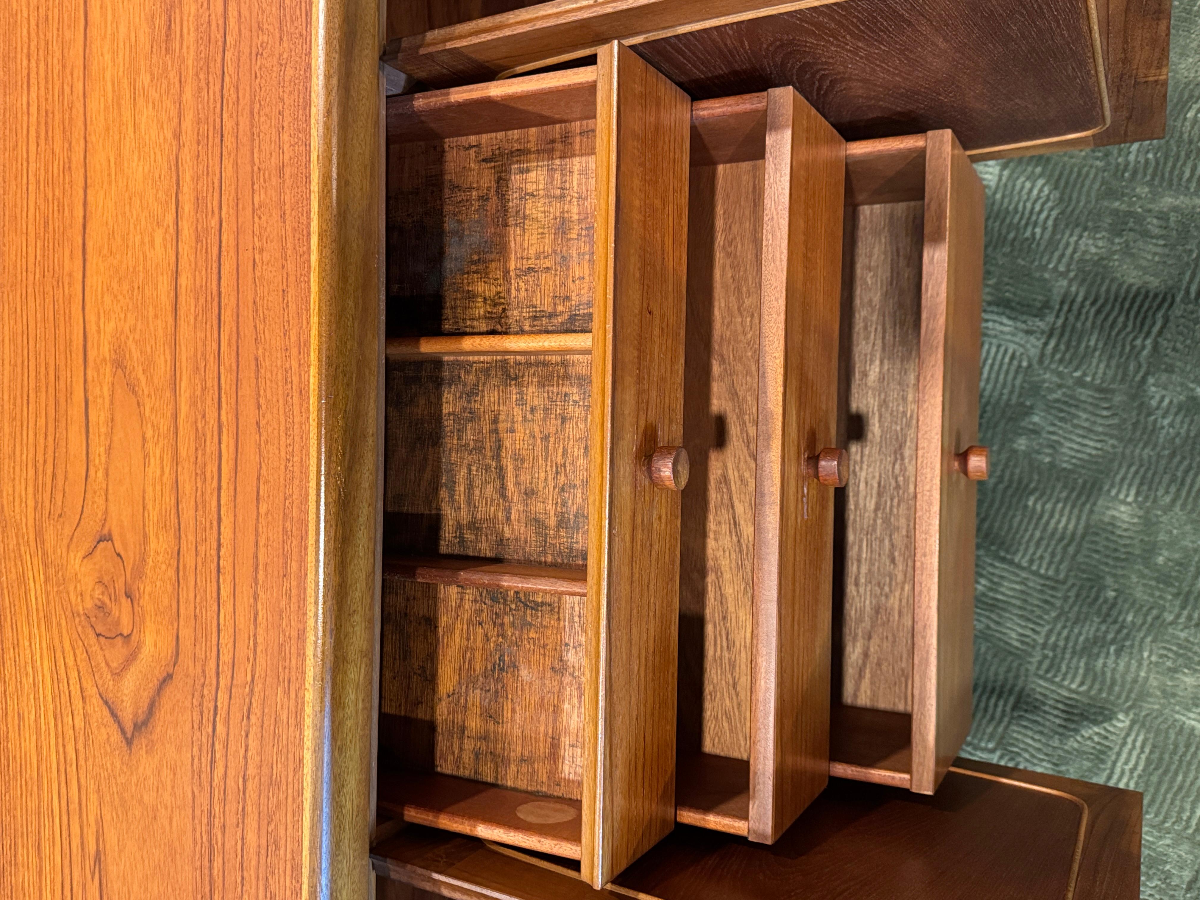 Mid-20th Century A beautiful, extra long teak sideboard by Nathan Furniture, called “Squares.” For Sale