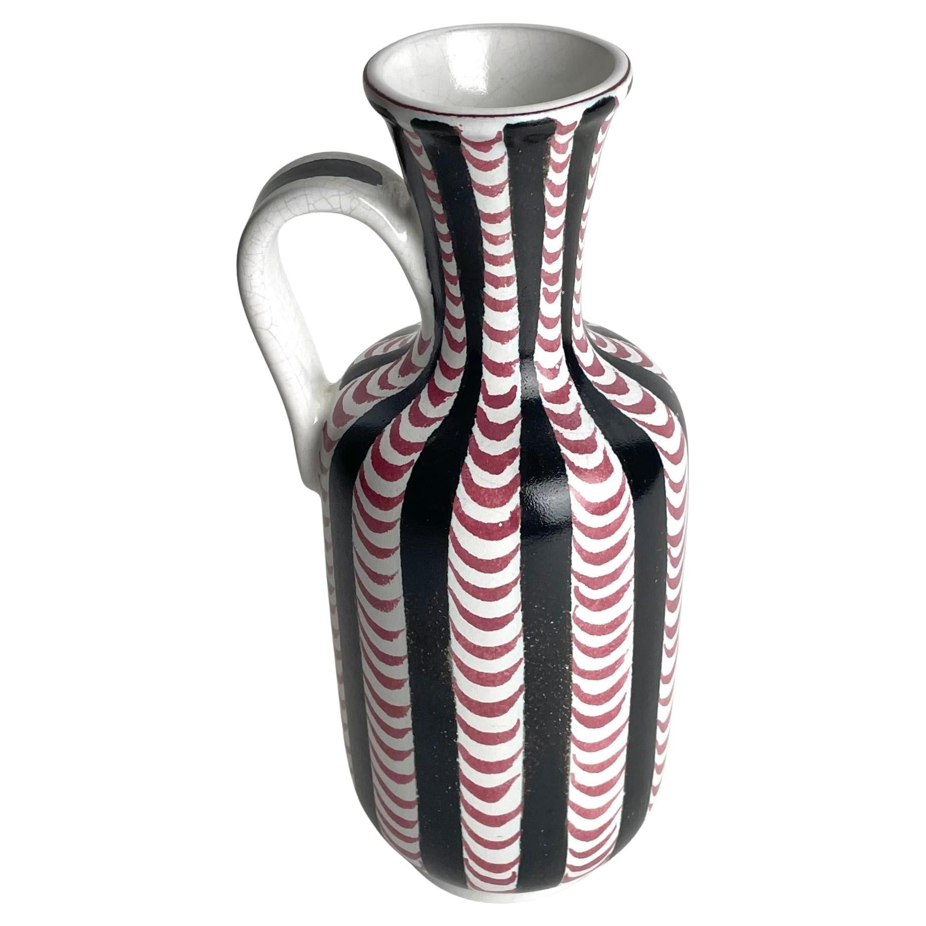Eine schöne Fayence-Vase von Stig Lindberg, Gustavsberg, Schweden aus den 1950er Jahren