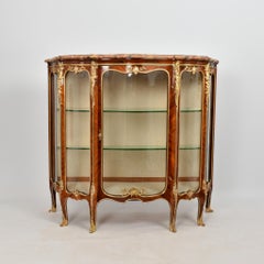 Beautiful French Kingwood Vitrine, circa 1890