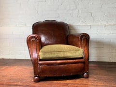 A Beautiful French Leather Chair, Normandy Model, Circa 1910’s
