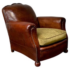 A Beautiful French Leather Chair, Normandy Model, Circa 1910’s