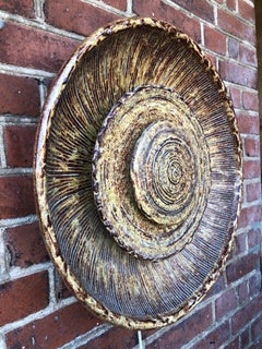 A beautiful glazed Danish 1970ties ceramic wall light  from Ege Dagnæs Keramik